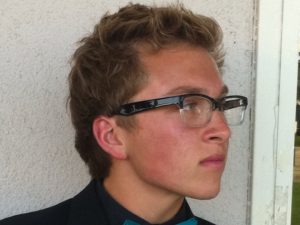 Bryce wearing Paul Richard friezeframes