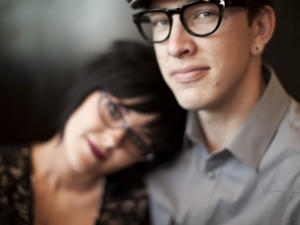 Jewls wearing Fourty Nine Candy, Josh wearing Sixty Three Black friezeframes